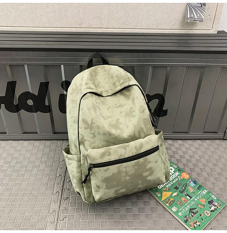 School Bag American Retro Large-capacity Simple and Versatile Printing Casual and Light Going Out Back