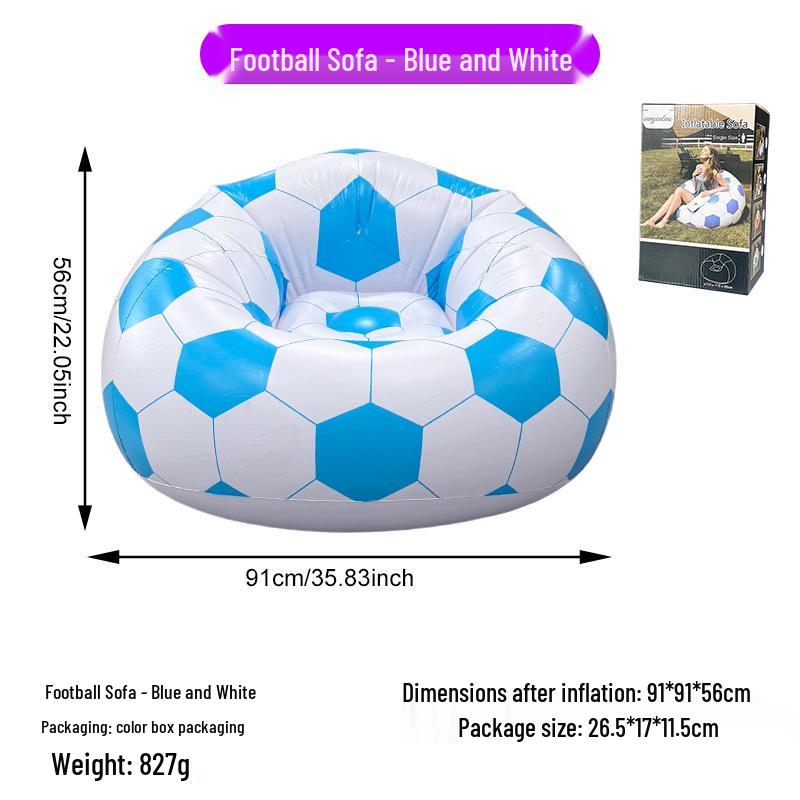 Inflatable Flocking Lazy Sofa Seat for Living Room