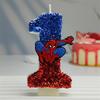 Creative Design Spider-Man Digital Birthday Candle Cake Party Decoration Handmade Cool Doll Birthday Candle