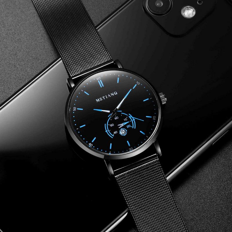 Men'S Watch Fashion Business Style Waterproof Versatile Quartz Watch