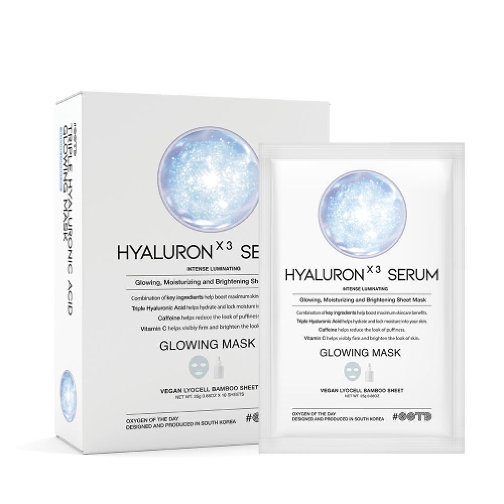 Ootd Beauty Triple Hyaluronic Serum Glowing Mask 10 Sheets none