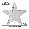 5pcs Titanium Accessories Eye Oval Rectangle Stainless Steel Charm Pendant For Jewelry Making Supplies DIY Women Pendant Earring