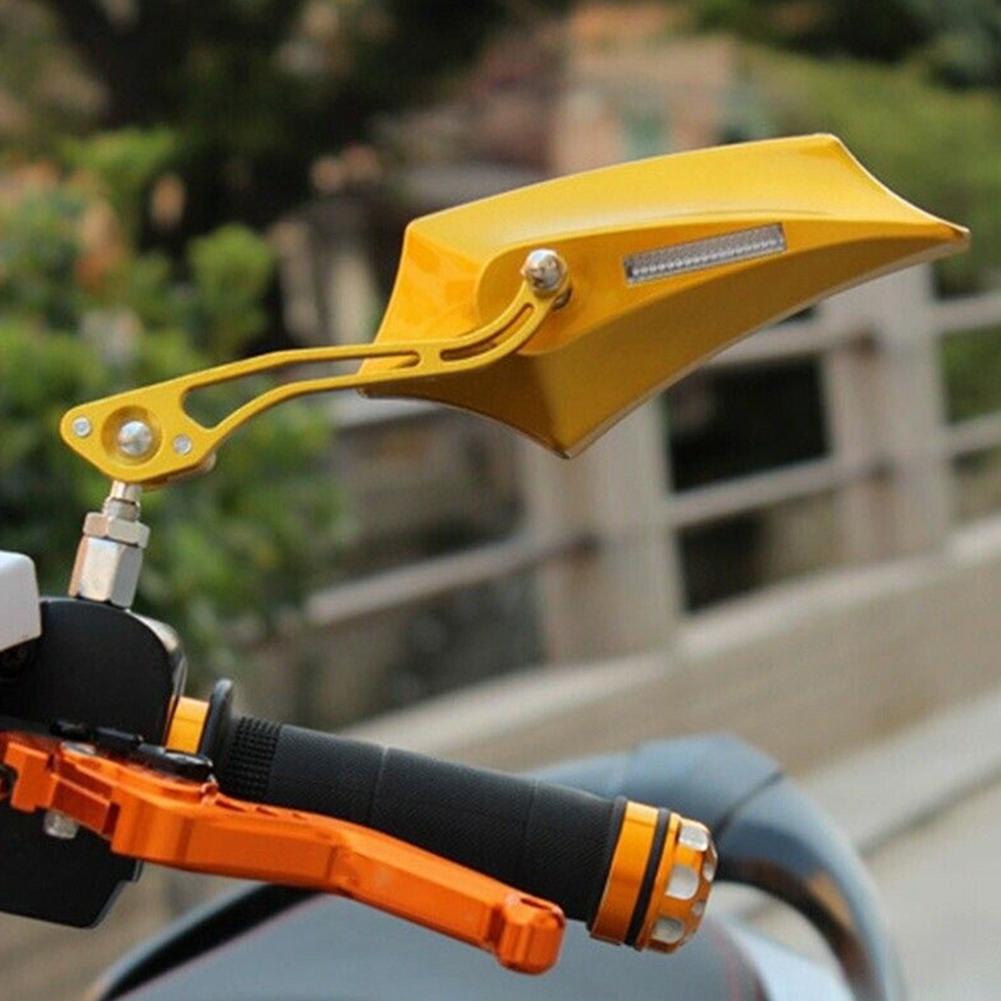 A Pair of   Motorcycle Motorbike Modified Accessories Rear View Rearview Mirror(Black)