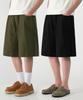 UNTAPPED STUDIO [2Pack] Linen Carpenter Bermuda Wide Pants 3 Colors
