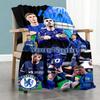 Chelsea Customize Text Blanket Throw Customizable Blanket Soft Warm Cozy Throw For Office Picnics Living Room Livingroom All-Season Use