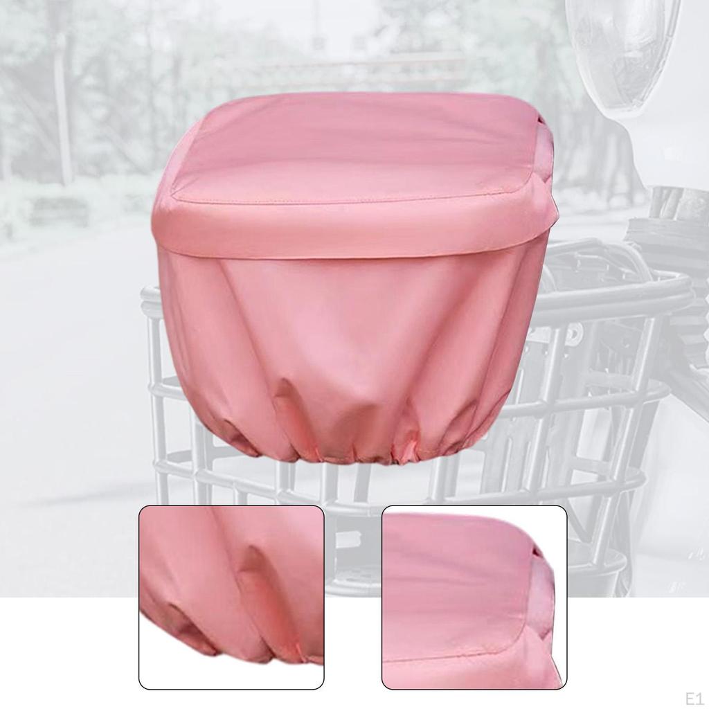 Pokrowiec na koszyk roweru elektrycznego Akcesorium Pyłoszczelny Elastyczny Nylonowy Ochraniacz na Kemping, Miasto, Plażę Zakupy