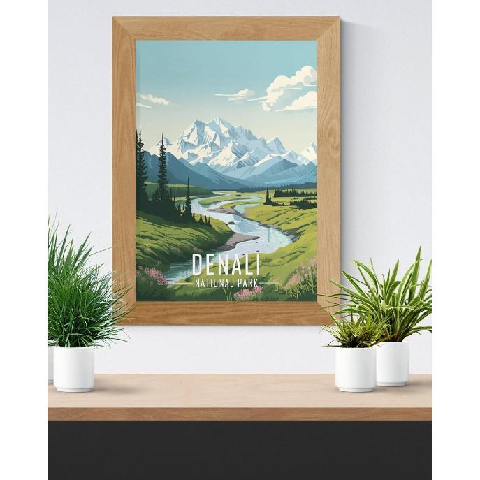 Nilem Design Retro National Park Posters Set of 9 – 8x10 Illustrated Wall Art Prints – Unframed Vintage-Style Nature Decor for Living Room,