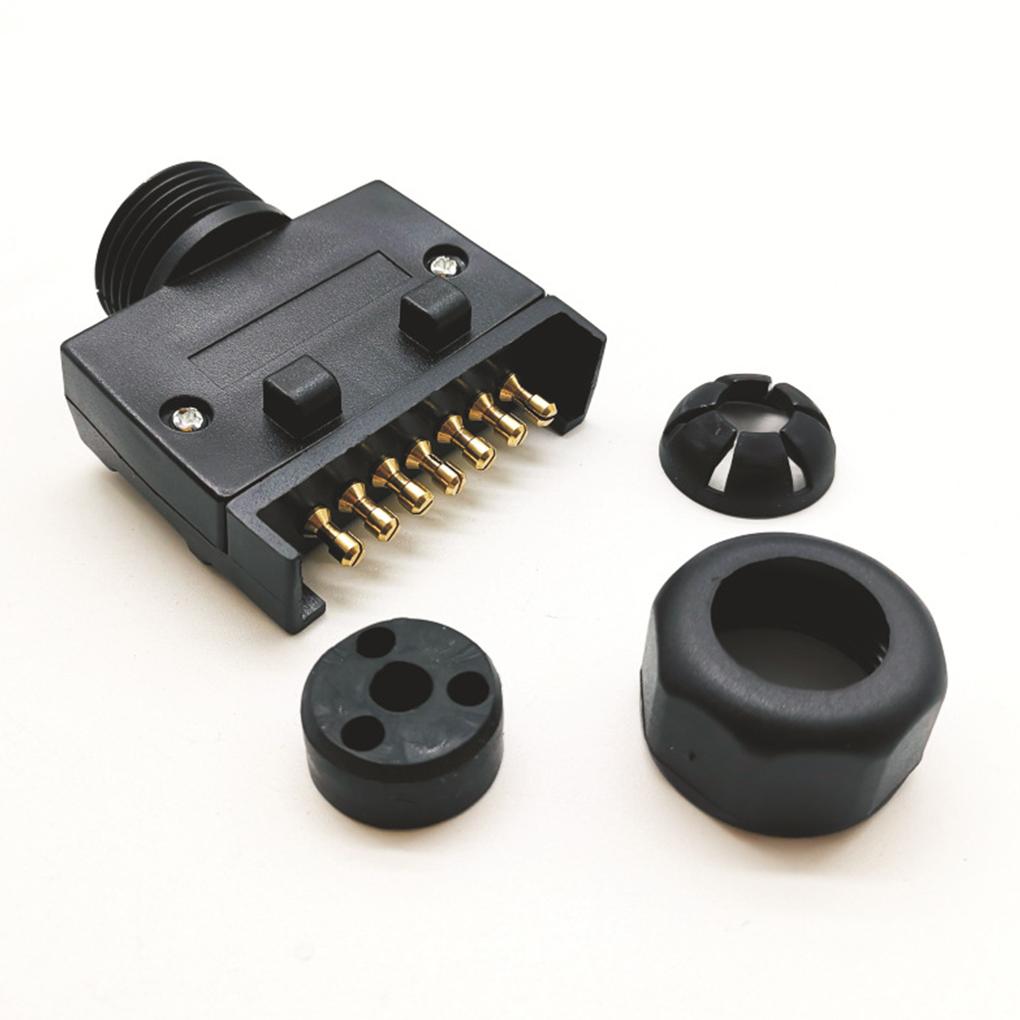 Socket Set 7 Pin 12V Plug Male Connector Accessory Trailer Accessory Repairing Parts Supplies Fittings Portable Sockets