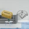 Tissue Paper Storage Holder with Weighted Arm for Bathroom Restaurant Hotel Bar Dinning Table Cafe