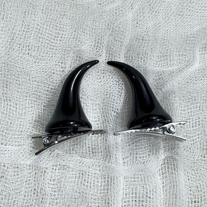 Small Hair Clip Multifunctional Demon Hair Clip Cow Horn Hair Clip High Quality For Costume Party Children'S Event Dress Up