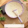 1pc Hand-Woven Woven Straw Hand Fan Old Summer Natural Environmentally Friendly Hand-Woven Fan Decorative Fan For Home Decor