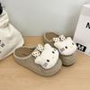 Kitty cat cute lazy bag head slippers women wear 2025 autumn and winter casual one-pedal thick-soled half slippers