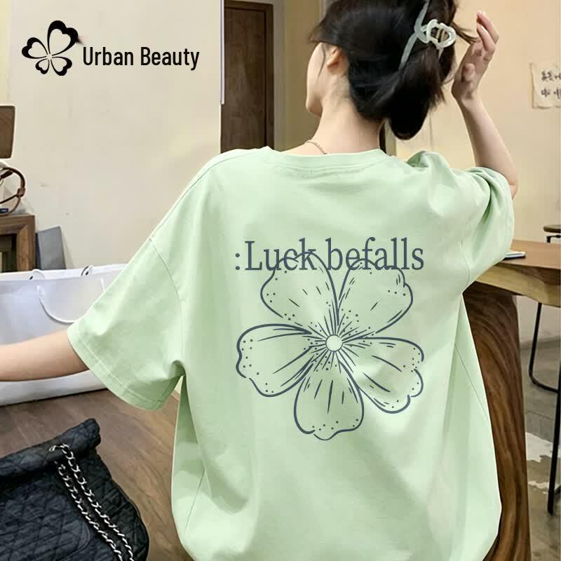 Women's 2026 Summer Loose-Fit Cotton Graphic T-Shirt