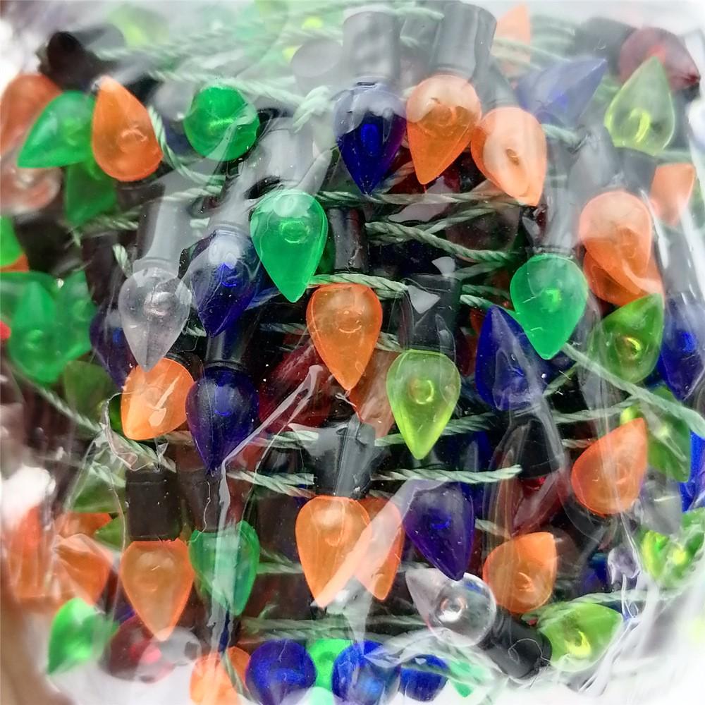 

Christmas Tree Bead Strands with Lights - Green/Gold, 5 Meters, Includes 10 Hats 5 meters per roll