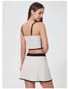 Women's Yoga Set with Built-in Bra, Shockproof Vest, Skirt, and Hip-Lifting Three-Quarter Pants