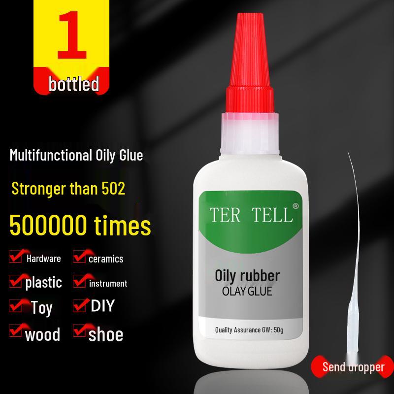 Multipurpose Adhesive for Plastic, Shoes, Ceramics, Wood, Metal, Jade, Leather, and Tire Repairs