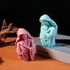 Mother Embracing Child Scented Candle Sturdy Flexible Silicone Mold for Plaster and Resin Art Supplies Deoration