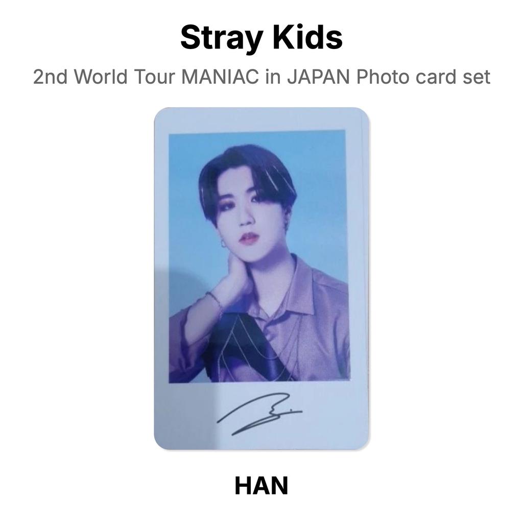 Stray Kids 2. světové turné MANIAC v JAPONSKU Sada fotokaret Oficiální fotokarta