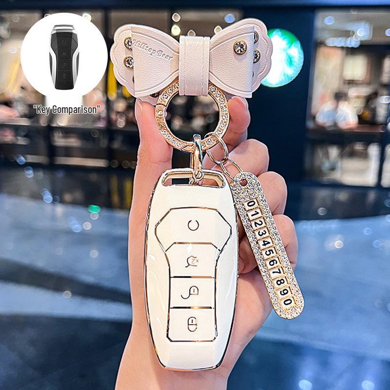 BYD Key Case for Song PLUS/Tang DM/E9 2019/Pro DMi - Female Key Shell & Buckle