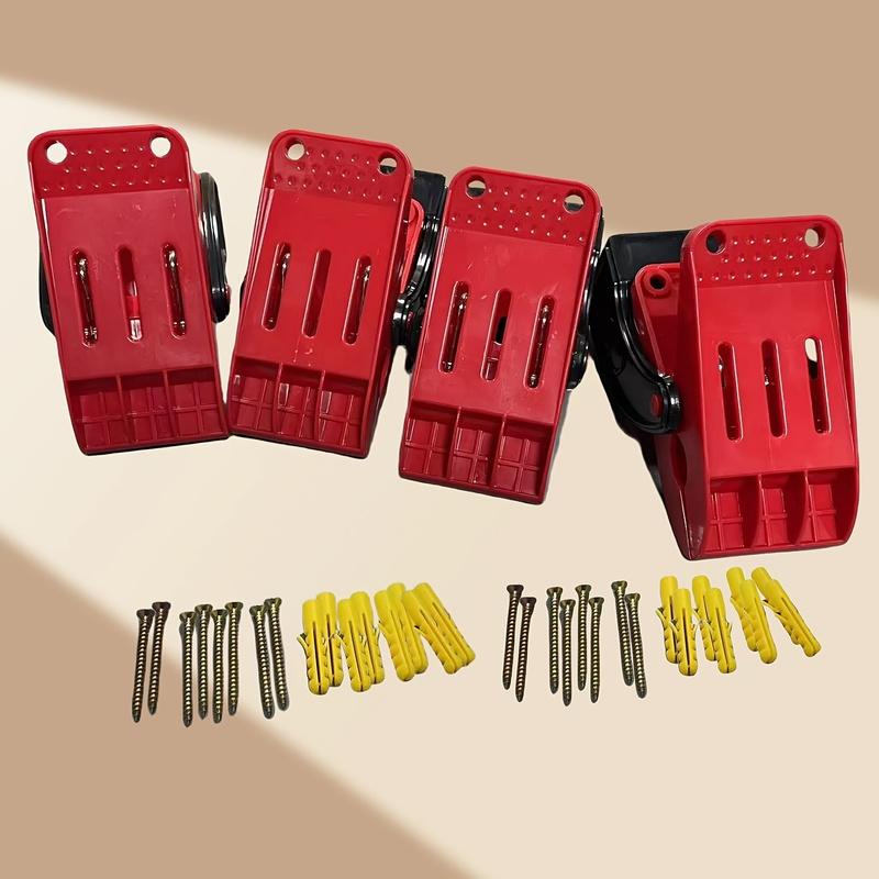 4 Piece Plastic Car Mat Clips, Car Floor Mat Clips, Vehicle Detailing Accessories, Car Foot Mat Cleaning Clips, Multi-functional 4pcs