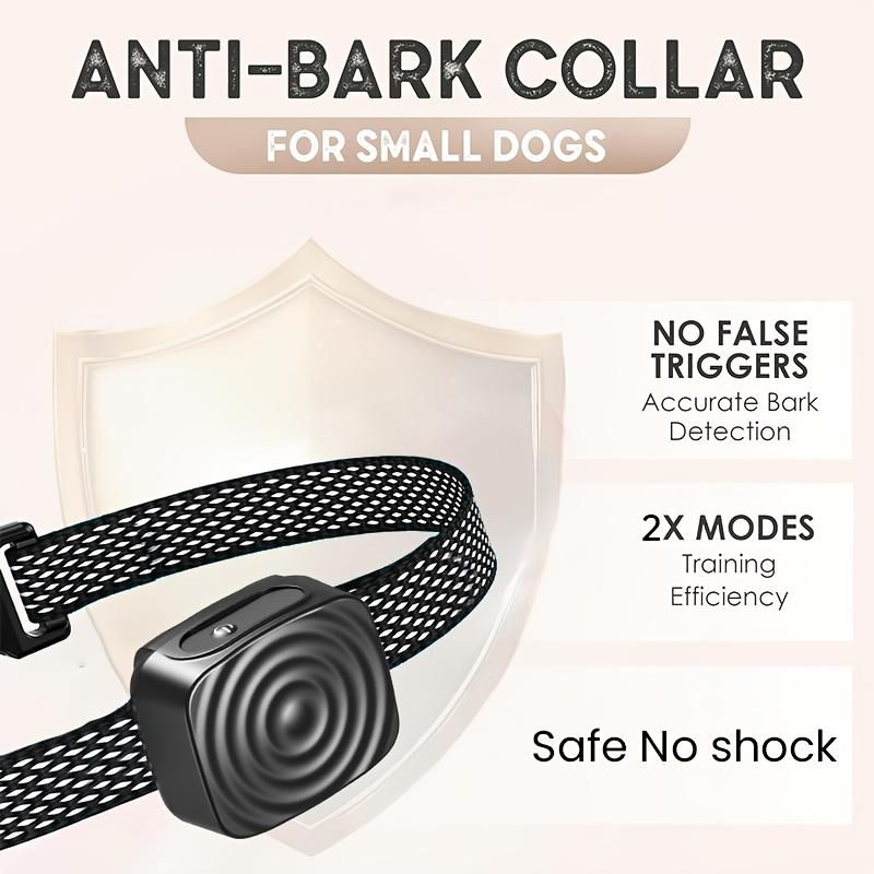 Dispositivo Vibrante per il Controllo dell'Abbaio del Cane Bark Stopper Collare di Addestramento Ricaricabile USB Durevole Collare Intelligente Senza Scossa per Cani