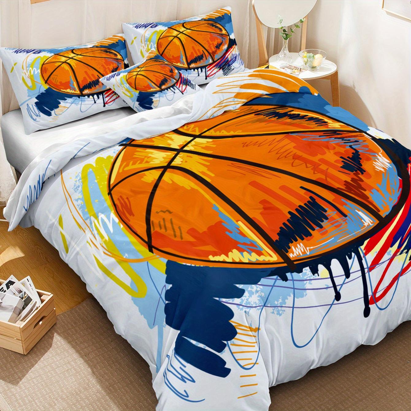 Полиэстеровый пододеяльник с принтом в виде комиксов о баскетболе — фото 2