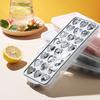 Heart-Shaped Ice Cube Trays Non-Stick Reusable Silicone Ice Mold with Lid Stackable Food-Grade BPA-Free Ice Cube Maker