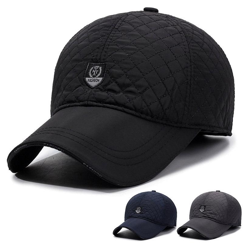 Ear Protecting Baseball Cap Gentle ColdSeason Northeast Plus Velvet Cotton Hat Thick Hat Warm Cycling Windproof Cold Quilted Embroidered Hat