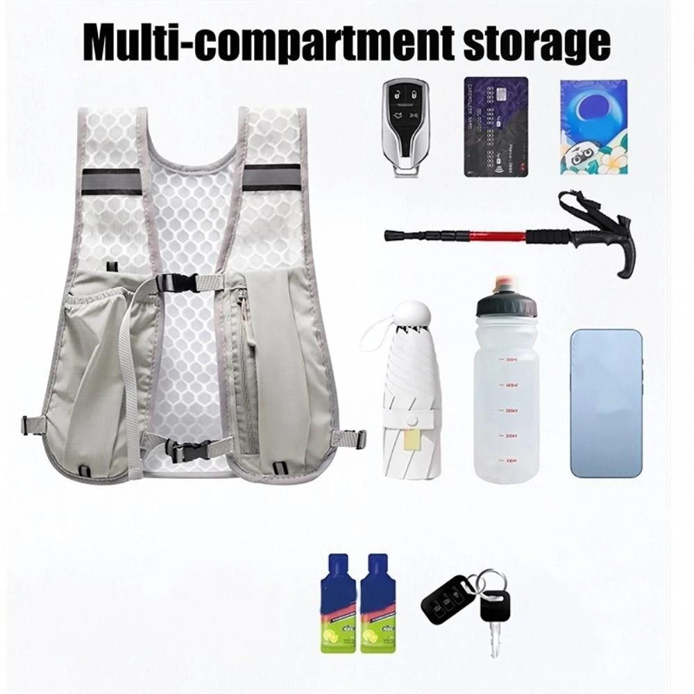 Atmungsaktive Reflektierende Laufweste Pack Verstellbare Outdoor Laufweste Radfahren