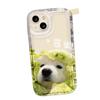 Dazed Dog Applies To iPhone17Pormax Airbag Mobile Phone Case 14Pro Apple 13/16 Fun Dog 15