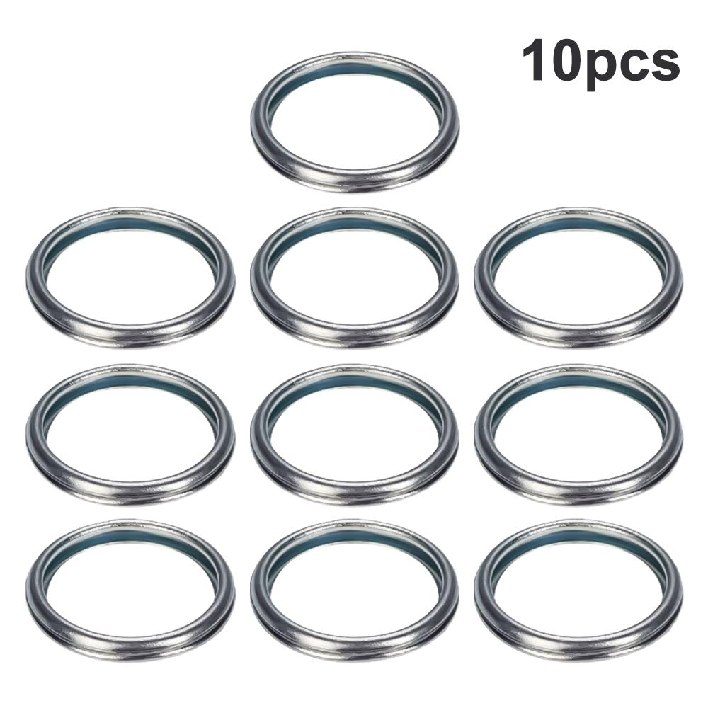 10pcs Set Washer 16mm Oil Drain Plug Crush Gasket OEM for Subaru Crosstrek Forester Impreza WRX Legacy XV 803916010