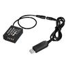 5V USB To NP-W126 Dummy Battery Pack DC Coupler Adapter Compatible with Fuji Cameras