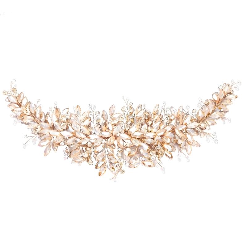 Elegant Crystals Rhinestones Bride Hairband For Wedding Party And Formal Event 1