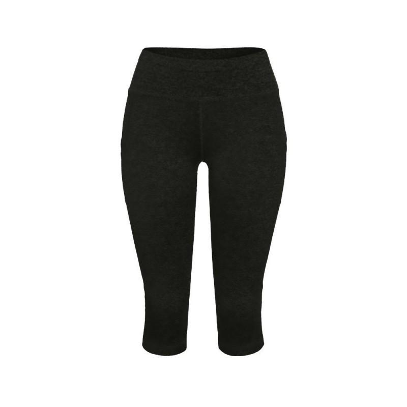 Womens High-Waisted Cross-Leg Capri Yoga Pants With Side Pockets Stretchy Fitness Leggings Gym Workout Running