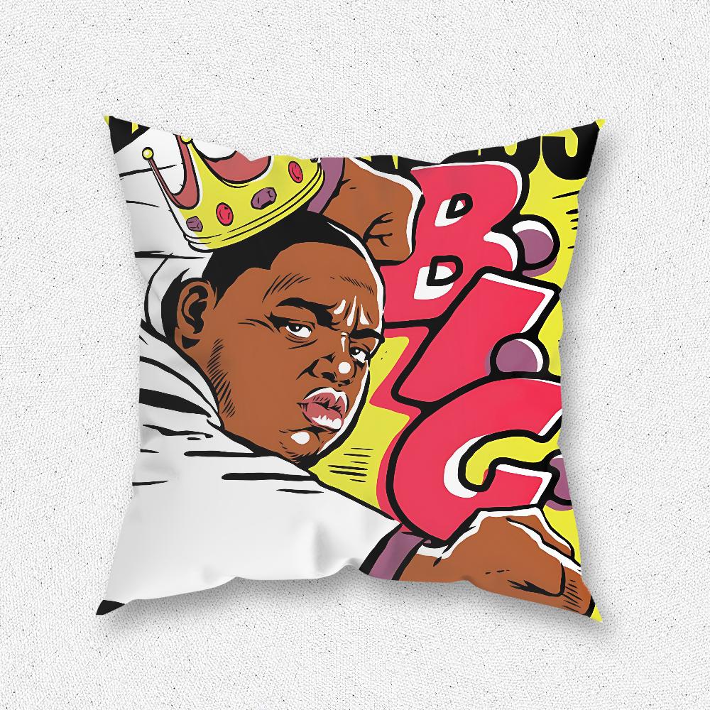 Slavný B-Biggie VELKÝ povlak na polštář Pro domácí ložnici Dekorace místnosti Potah na polštář na pohovku do obývacího pokoje Vhodný
