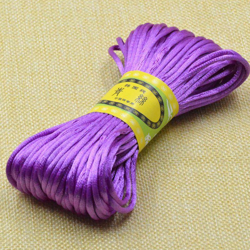 No. 5 Line China Knot Wire Bracelet Jewelry Accessories Braided Rope Diy Handmade Material Silk 20 Meters Per Bundle