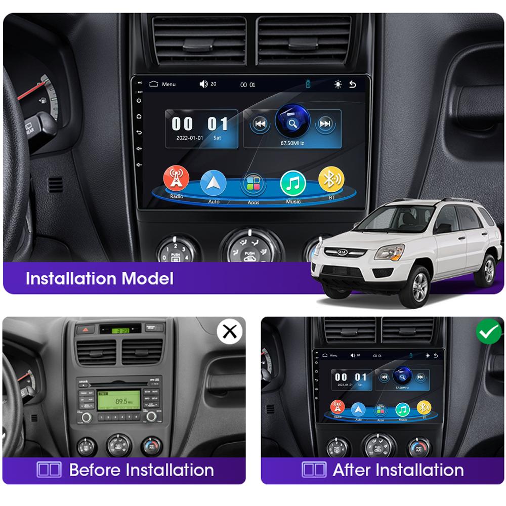 Car Radio Multimedia MP5 Player Head Unit Stereo BT For KIA Sportage 2 2008-2010