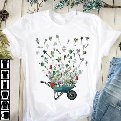 I Love Gardening White Unisex T-shirts