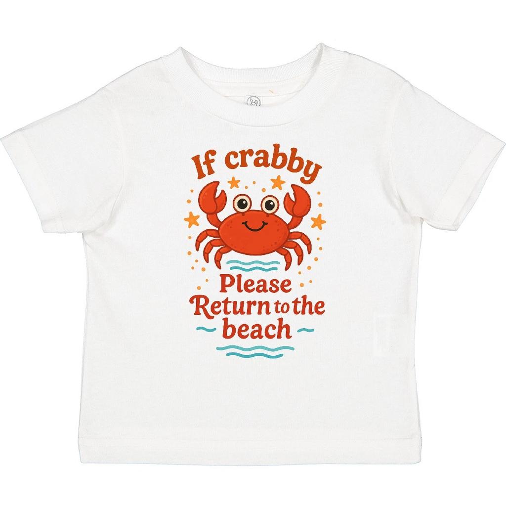 Inktastic Lustige Krabbe Strandurlaub Kleinkind Kinder Jungen T-Shirt Krabbelnde Rückkehr Kind Kind