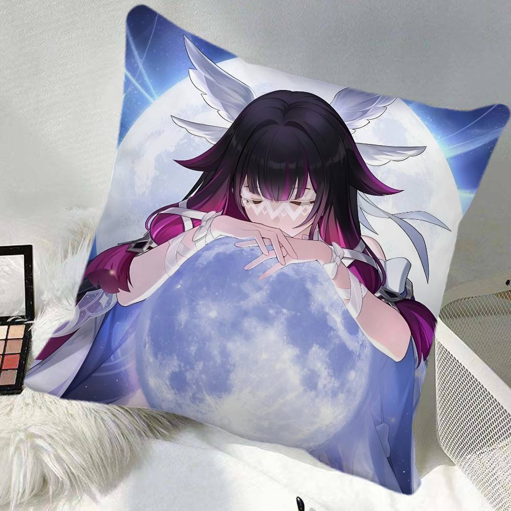 Columbina Genshin Impact Game Pillow Case Square Pillow Bedroom Sofa Leisure Comfort Cushion Car Home Decoration