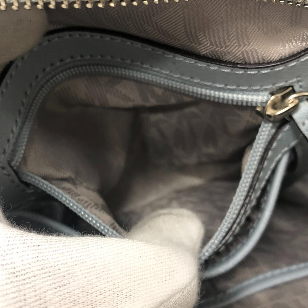 Michael Kors Flower punching Backpack Bag PVC blue/SilverHardware