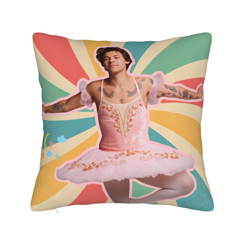 Singer H-Harrys S-Styles  Pillow Cover  Custom Cushion Cover Kawaii Pillow Case For Chair Sofa Home Decor