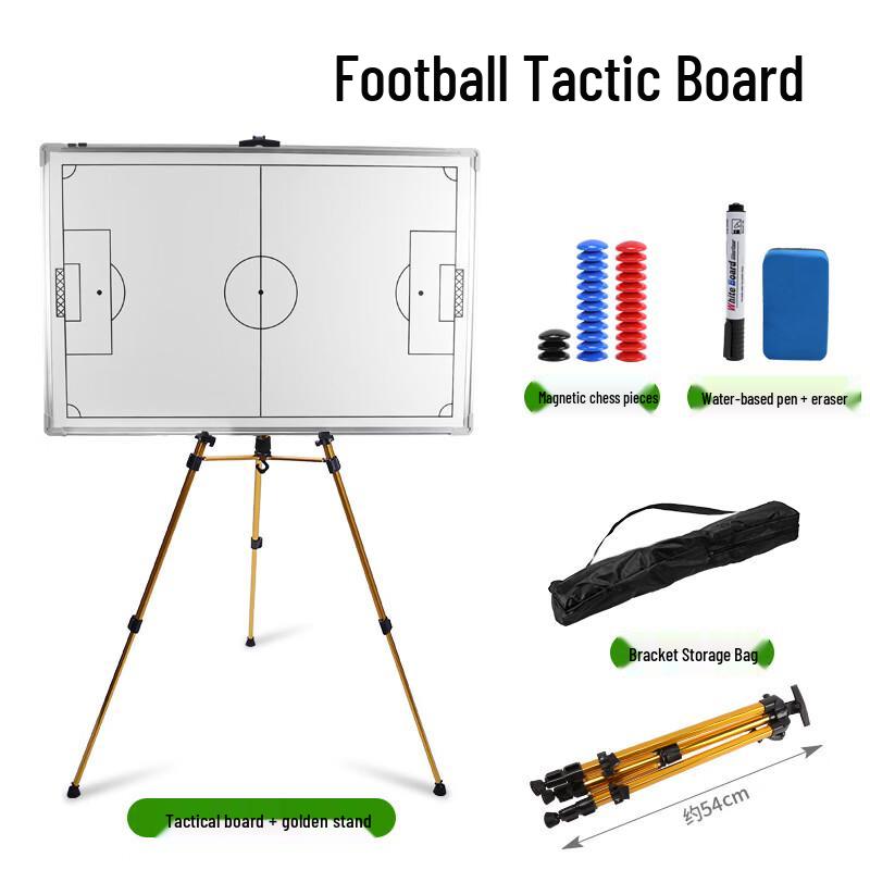 LISM Double-Sided Basketball Football Tactics Board with Tripod