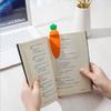 1 Pc Cartoon Carrot Bookmark Lovely Plastics Thin Book Mark Creative Student's Gift Office Stationery School Supplies