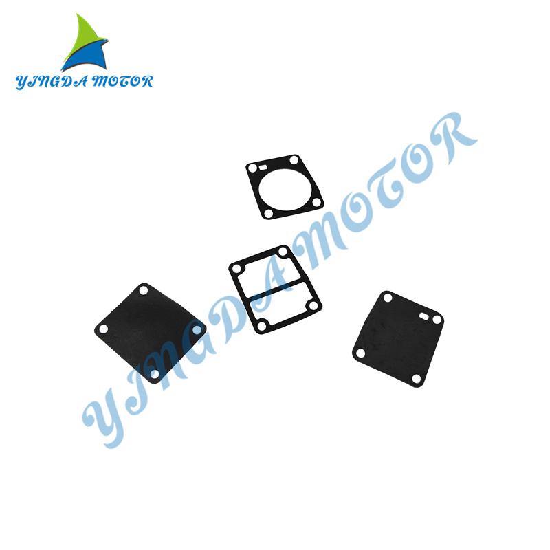Boat Engine Pump Cover Gasket Set 369-03302-0 369-03307-0 369-03306-0 369-03303-0 for Tohatsu Outboard Engine Carburetor 5HP