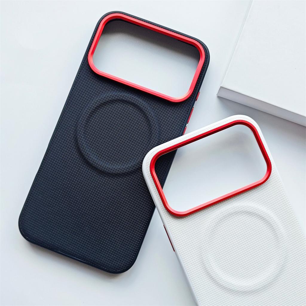 Leather Magnetic Phone Case for Iphone 17 Pro Max 17 Pro 17 Air for Magsafe Wireless Charging Shockproof Leather Hard Back Cover