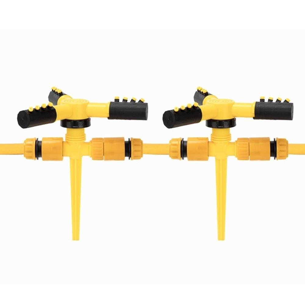 Three Fork Automatic Garden Sprinkler Ground Insert Watering Nozzle Water Irrigation Tool  Farms