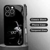 Edgy Sports Car Headlight Glass phone case mobile phones for iphone 17 pro max cover for iPhone 17 16 15 14 13 12 11pm Pro Plus