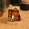 Dekorationen Dorfhaus Dekor Weihnachten Laterne Dekoration Harzhaus Sammlerstücke Gebäude Figur Mit LED-Licht