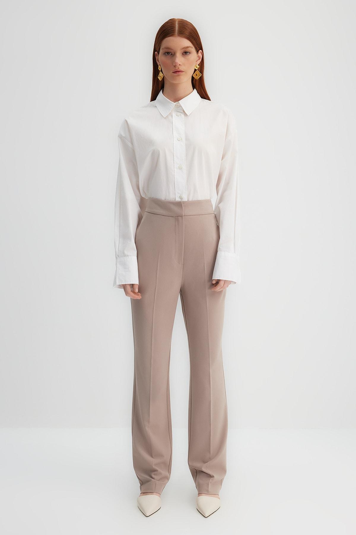 

Брюки - Коричневый - Прямые